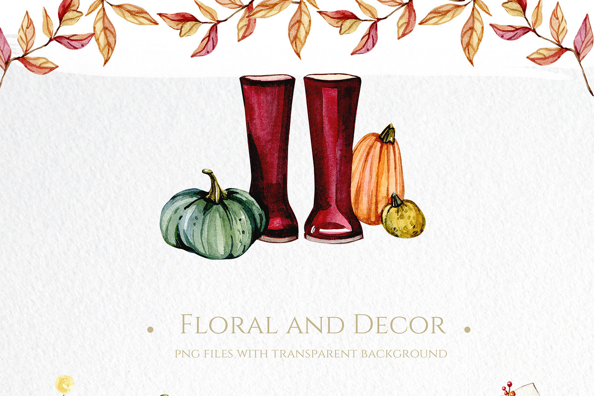 Autumn Romantic Collection, a Decorative Illustration by S_ARTLOVE (Photo 3 of 9)