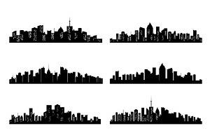 Black Cities Silhouette Collection