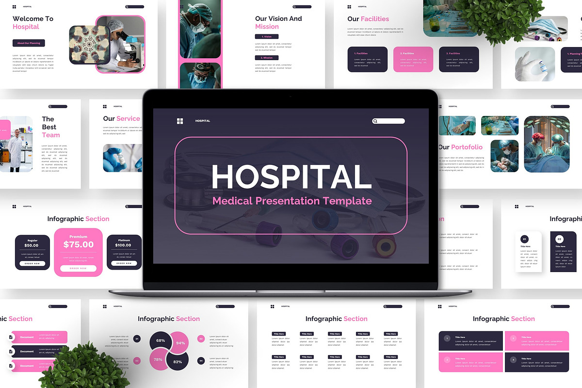 Hospital - Medical Keynote Templates, a Presentation Template by Deepslide Studio (Photo 4 of 6)