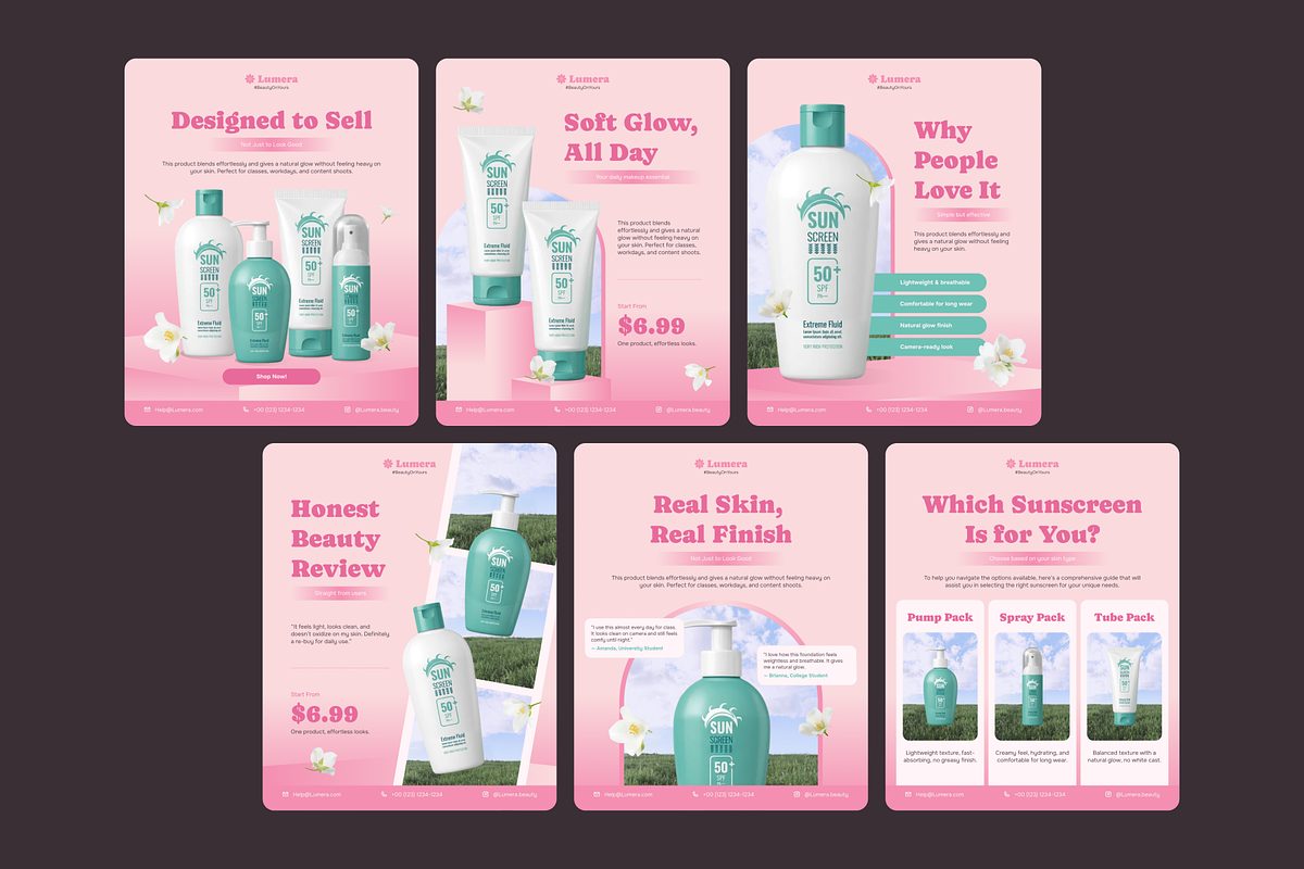 Lumera-Beauty Essential Social Media, a Social Media Template by SLAB! Design (Photo 4 of 8)