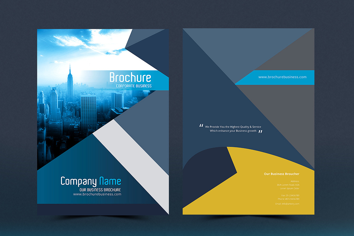 Brochure InDesign Template, a Brochure Template by artico (Photo 4 of 4)