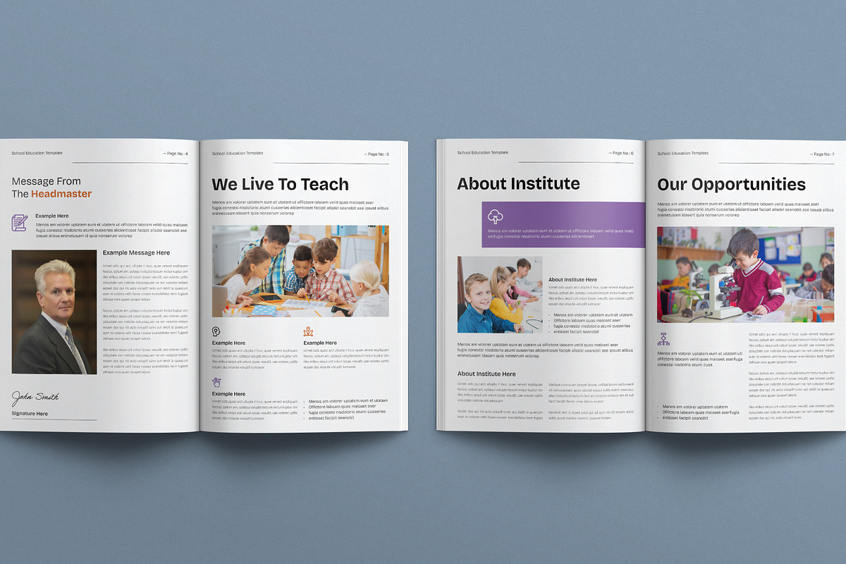 Education Template, a Brochure Template by E-Type (Photo 3 of 7)