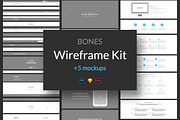 Bones Wireframe Kit, a Wireframe Template by Web Donut (Thumbnail 1 of 9)