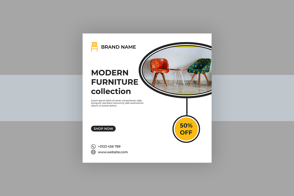 Modern Furniture Social Media, a Social Media Template by Lakhan1998 (Photo 3 of 3)