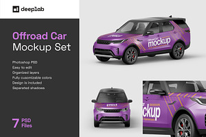 Offroad Car Mockup Set