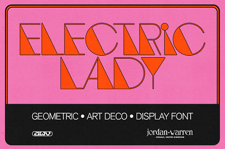 JWV - ELECTRIC LADY, a Sans Serif Font by Jordan Warren Visuals