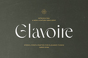 Glavoire - Stencil Ligature Sans, a Sans Serif Font by Sarid Ezra (Thumbnail 9 of 10)