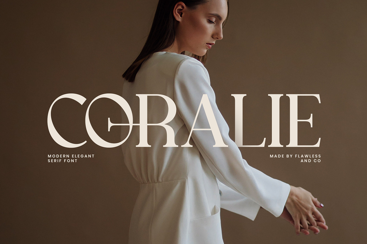 Coralie - Modern Elegant Serif Font, a Serif Font by Flawless And Co (Photo 1 of 10)