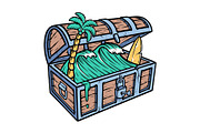 The beach is a treasure, an Object Illustration by gunaonedesign (Thumbnail 1 of 6)