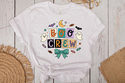 Boo Crew Halloween Sublimation PNG, a Seasonal Illustration by CraftArtStudio (Thumbnail 2 of 4)