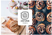 25 premade logo designs, a Branding & Logo Template by Cozy pattern shop (Thumbnail 4 of 7)