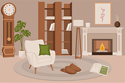 Cozy Home & Living Hand Drawn Bundle, an Object Graphic by Artnivora.Std (Thumbnail 3 of 4)