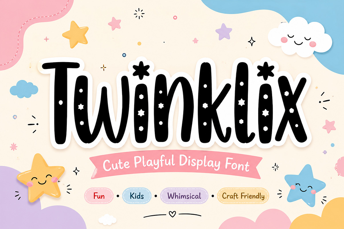 Twinklix, a Slab Serif Font by Wow Magic (Photo 1 of 4)