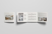 Square Trifold Brochure Mockup, an Advertising Mockup by Lxadesign (Thumbnail 4 of 13)