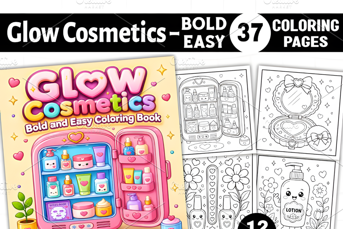 Glow Cosmetics Bold and Easy Book, a Decorative Illustration by Design Station (Photo 1 of 8)