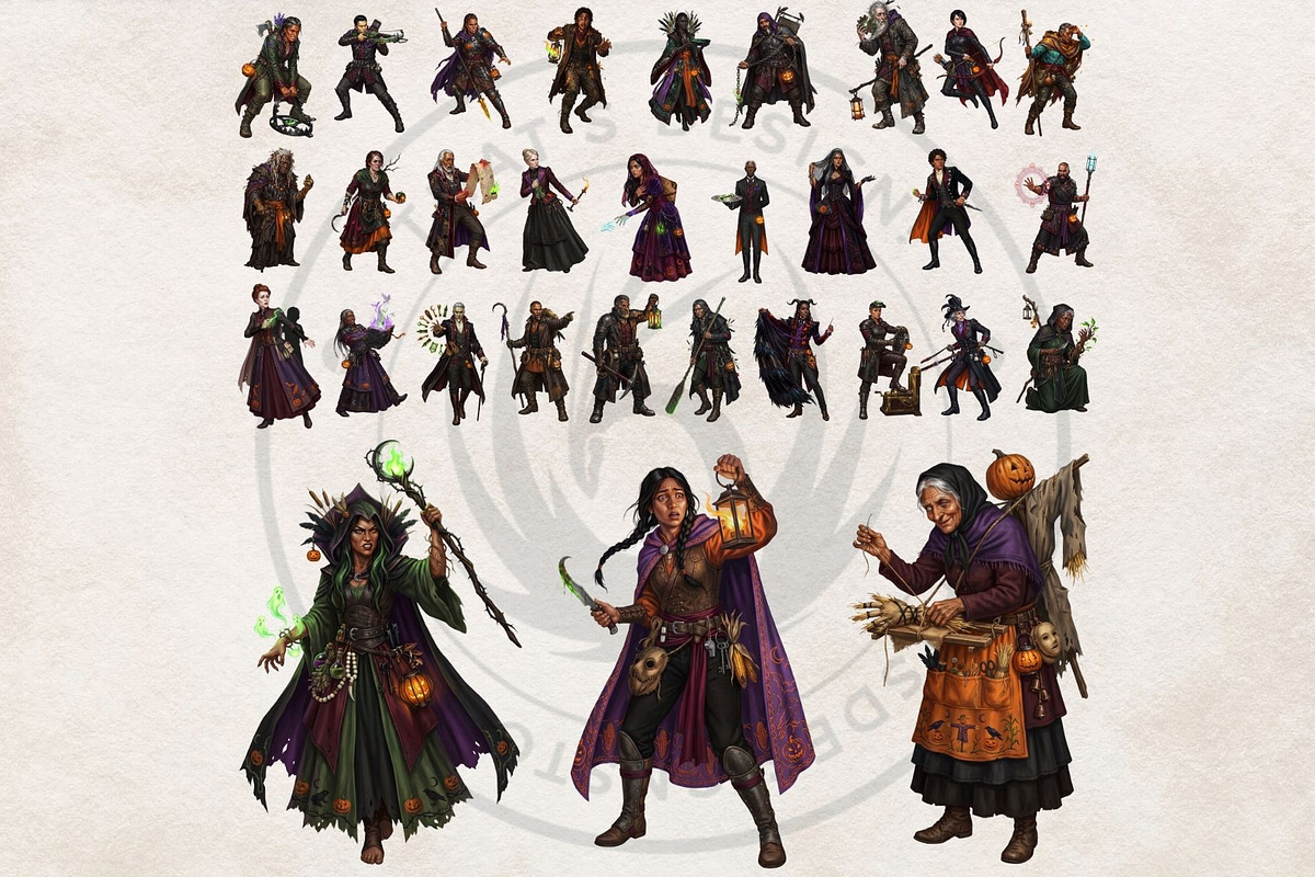 The Thirteenth Night Grimhollow Tale, a Seasonal Illustration by ThatsDesignArt (Photo 16 of 17)
