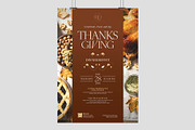 Thanksgiving Dinner Flyer Template, a Flyer Template by BrandPacks (Thumbnail 1 of 5)
