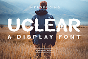 Uclear - Display Font, a Sans Serif Font by overlaytemplates (Thumbnail 1 of 5)