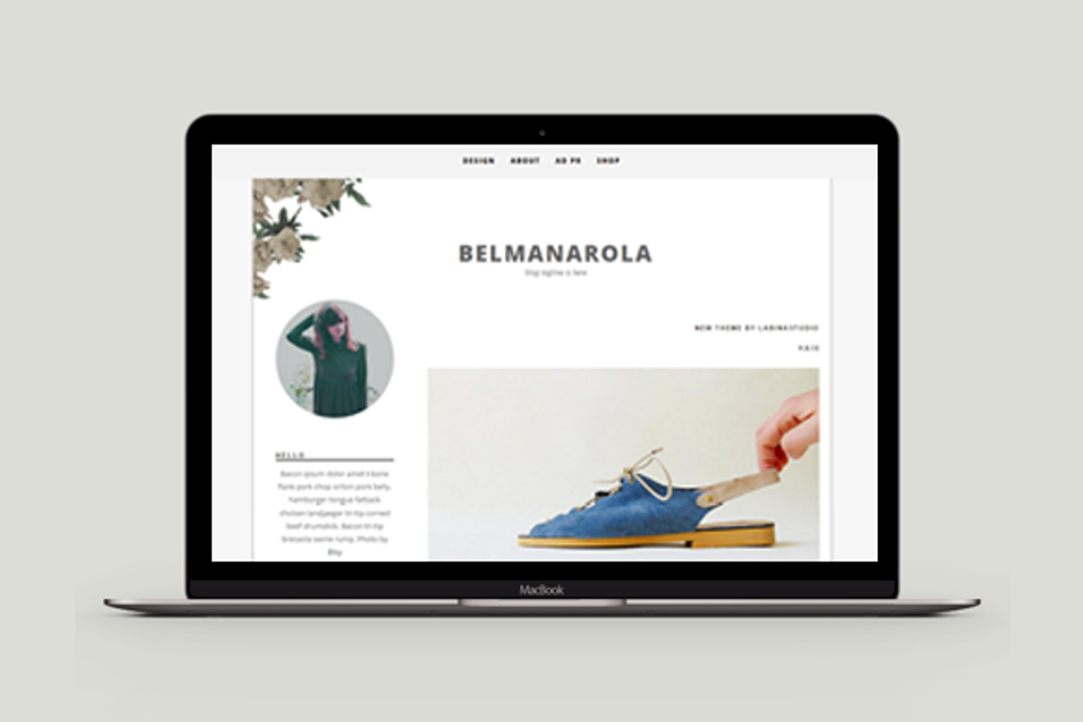 Blogger Template - Belmanarola, a Templates & Theme by Labinastudio