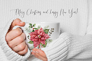Vintage Christmas Watercolor clipart, a Seasonal Illustration by Yuliya Derbisheva (Thumbnail 14 of 14)