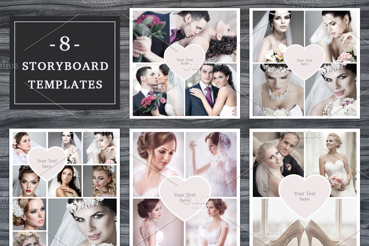 Storyboard Templates Set 004, a Templates & Theme by NM-Design-Studio (Photo 1 of 3)