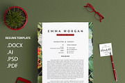 Banana Inflorescense Resume M, a Resume Template by Showy68 Template (Thumbnail 4 of 5)