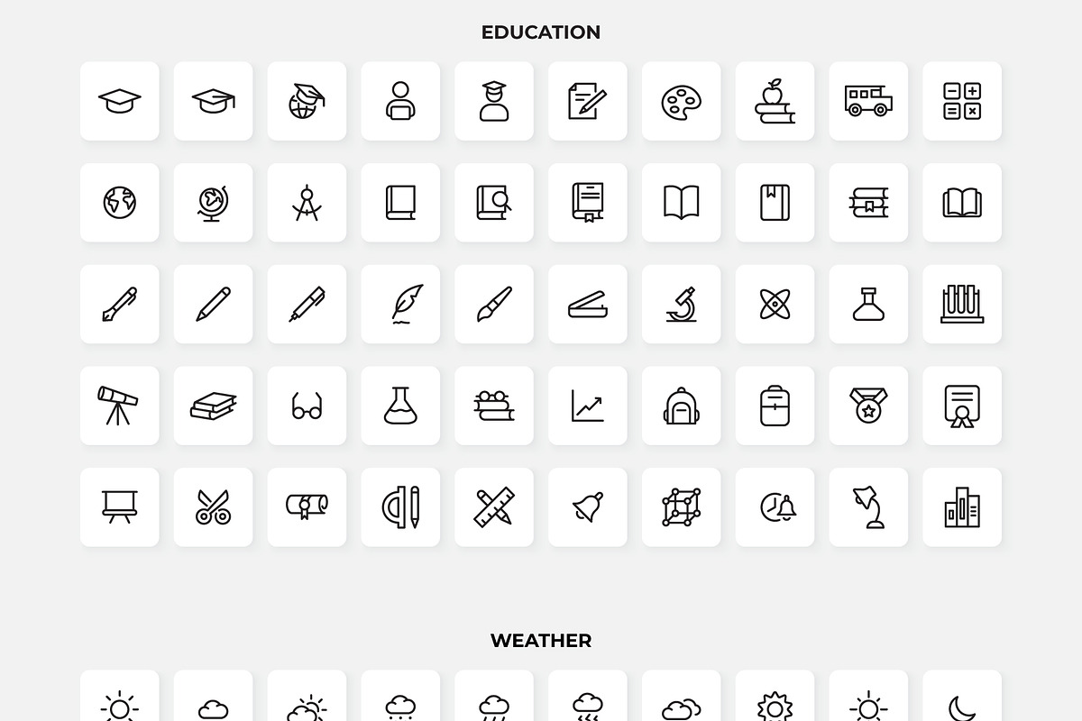 1500 Outline Icons Canva Bundle, an Outline Icon by Abert (Photo 12 of 15)