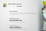 Sarah - CV & Resume vCard WordPress, a WordPress Template by thaodhtn (Thumbnail 4 of 7)
