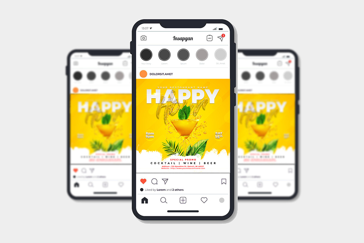 Happy Hour Party, a Flyer Template by imadeDesign (Photo 1 of 3)