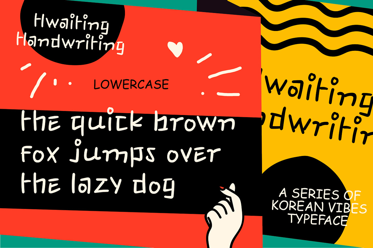 Hwaiting Handwriting - Korean Vibes, a Font by Konstantine Studio (Photo 9 of 13)