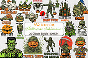 Camouflage Halloween Sublimation PNG, an Illustration by DreamCafeArt (Thumbnail 1 of 6)