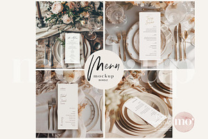 Menu Mockup Bundle