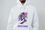 Cool Space Skater Astronaut Clipart, an Object Illustration by zahidhossainalif (Thumbnail 2 of 3)