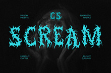 CS Scream – Black Metal Font