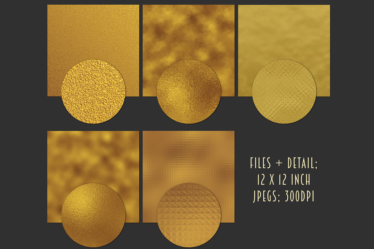 Gold foil textures, a Texture Graphic by Paper Farms (Photo 2 of 3)