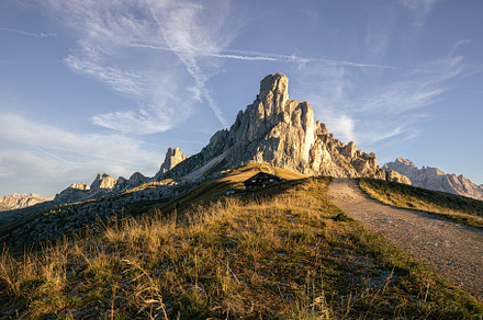 Passo Giau Mountains golden hour