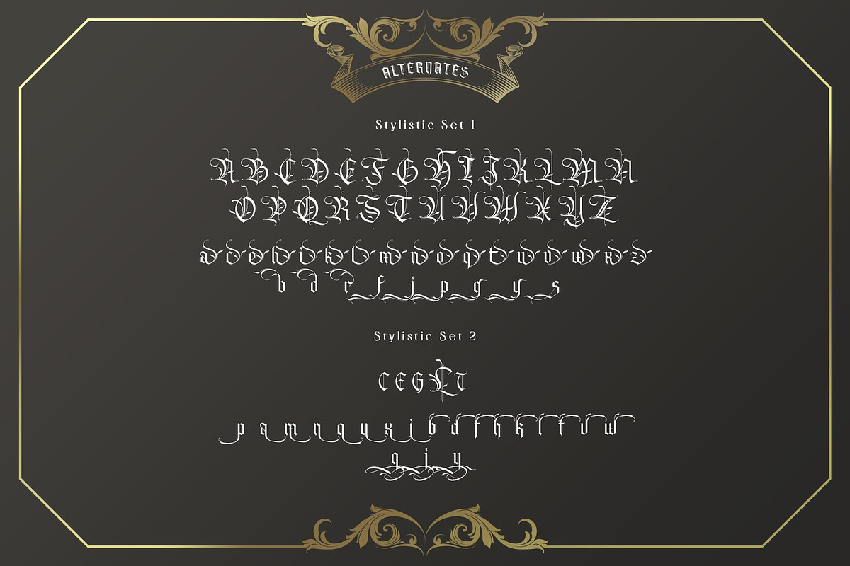 Belligoes Blackletter Font, a Blackletter Font by alit design (Photo 3 of 15)