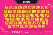 Arcade Funk Typeface, a Serif Font by alit design (Thumbnail 11 of 20)