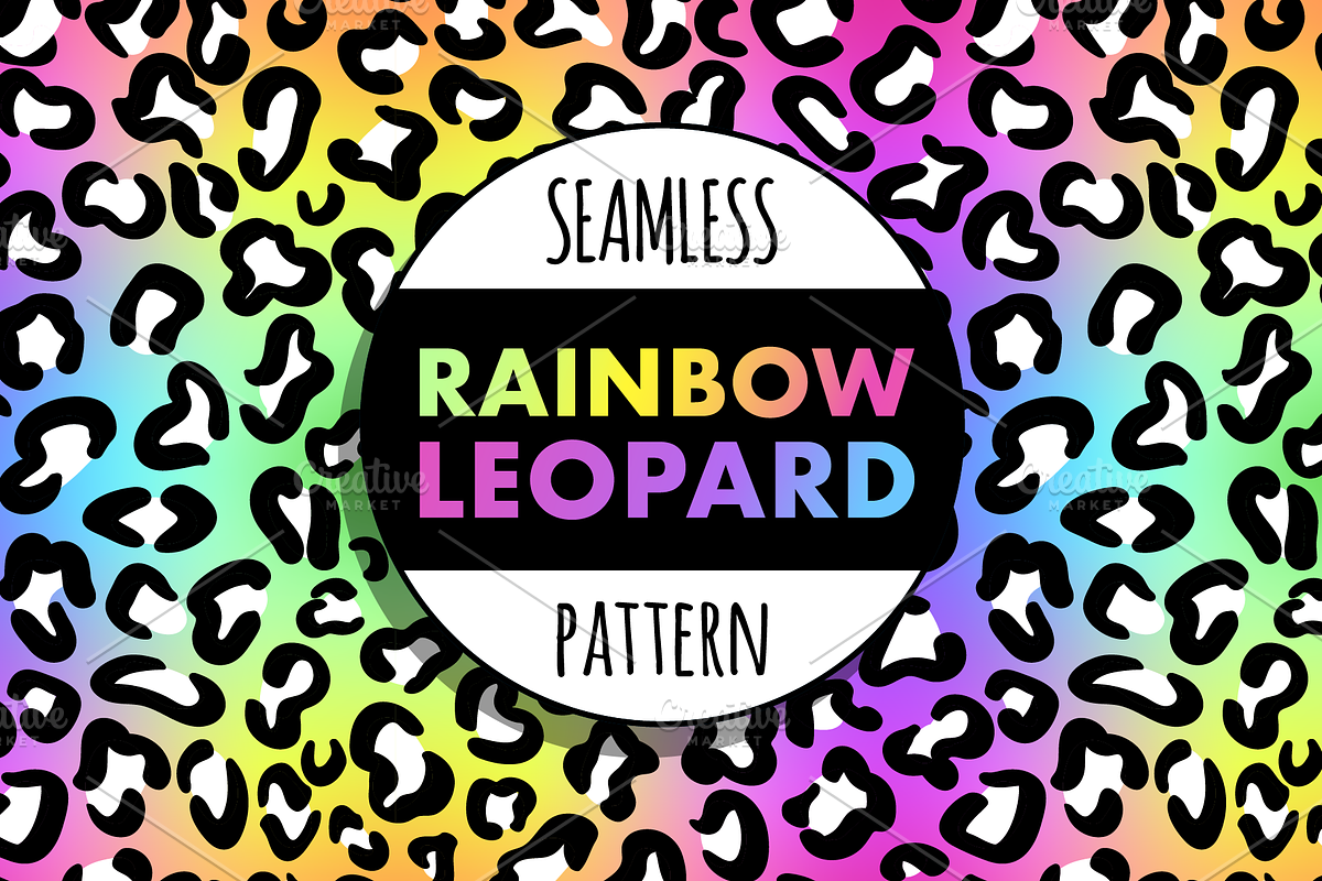 Big cat seamless pattern bundle, a Pattern Graphic by Queen of Infographics (Photo 2 of 9)