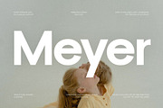 Meyer - Modern Sans-Serif Font famil, a Sans Serif Font by Webhance Studio (Thumbnail 1 of 14)