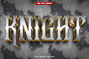 Knight 3D editable text effect, a Layer Style Add-On by Hello Muh (Thumbnail 1 of 2)