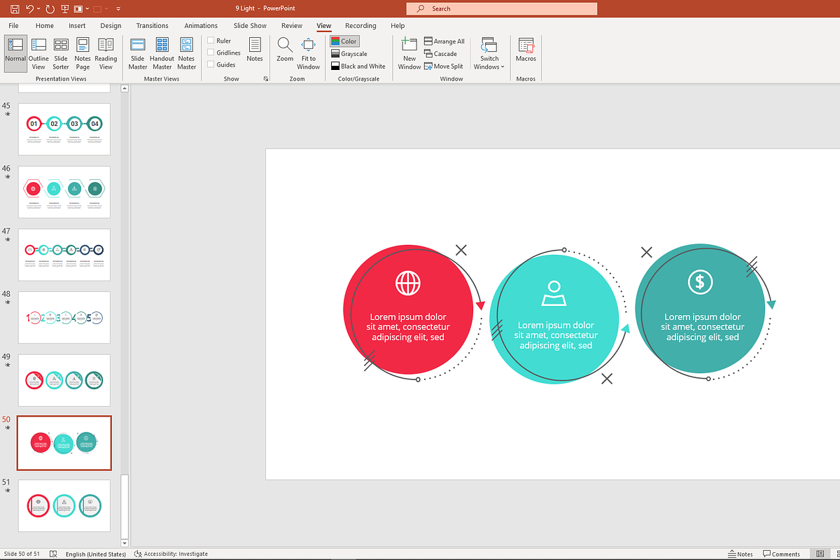 Visual Presentation Template, a Presentation Template by Infographics project (Photo 8 of 14)