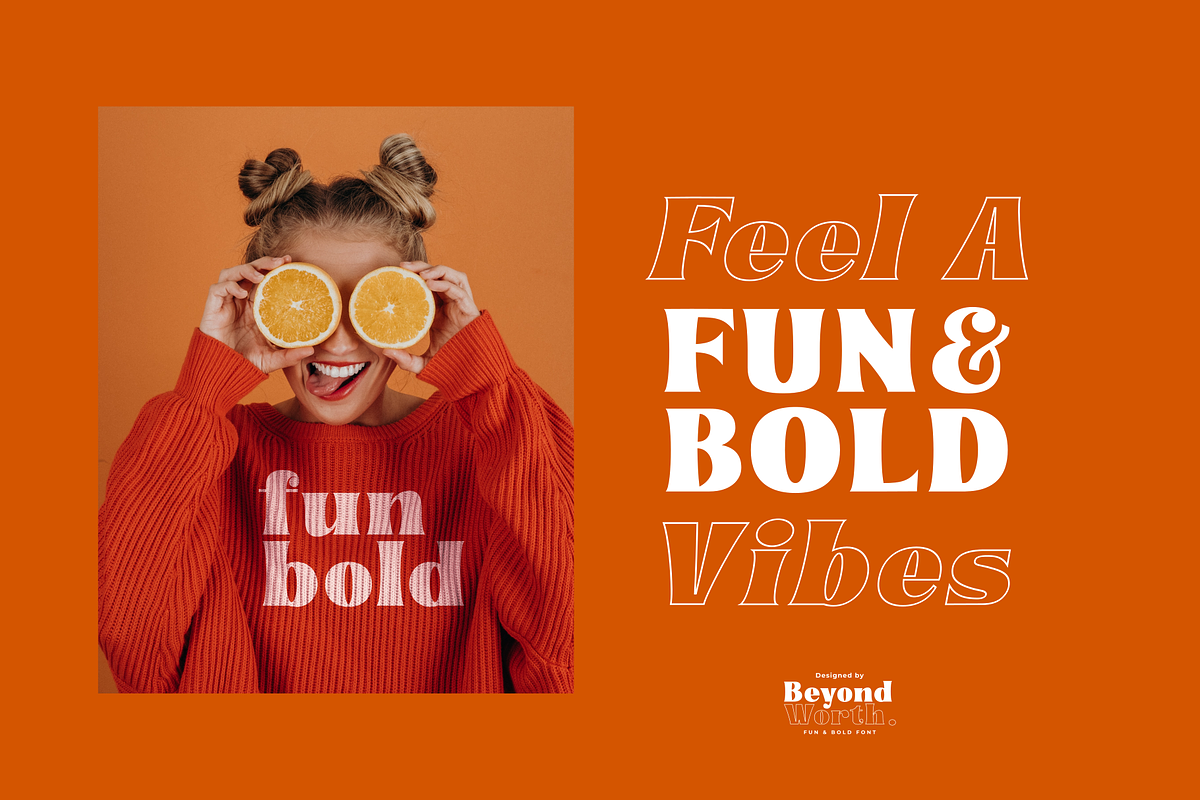 Beyond Worth - Fun & Bold, a Serif Font by Java pep (Photo 3 of 11)