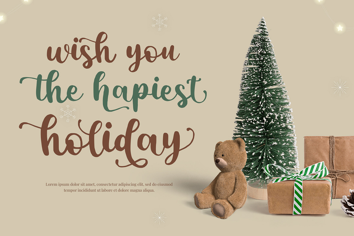 Father Christmas-Modern Script Font, a Script Font by Alpaprana (Photo 5 of 12)