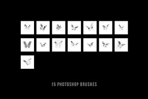 15 Butterfly Photoshop Brushes