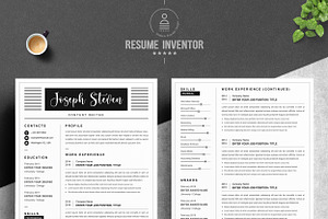 Modern Resume / CV Template For Word