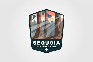 Sequoia National Park Vector Patch