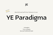 YE Paradigma Font, a Font by Yinon Ezra (Thumbnail 1 of 10)