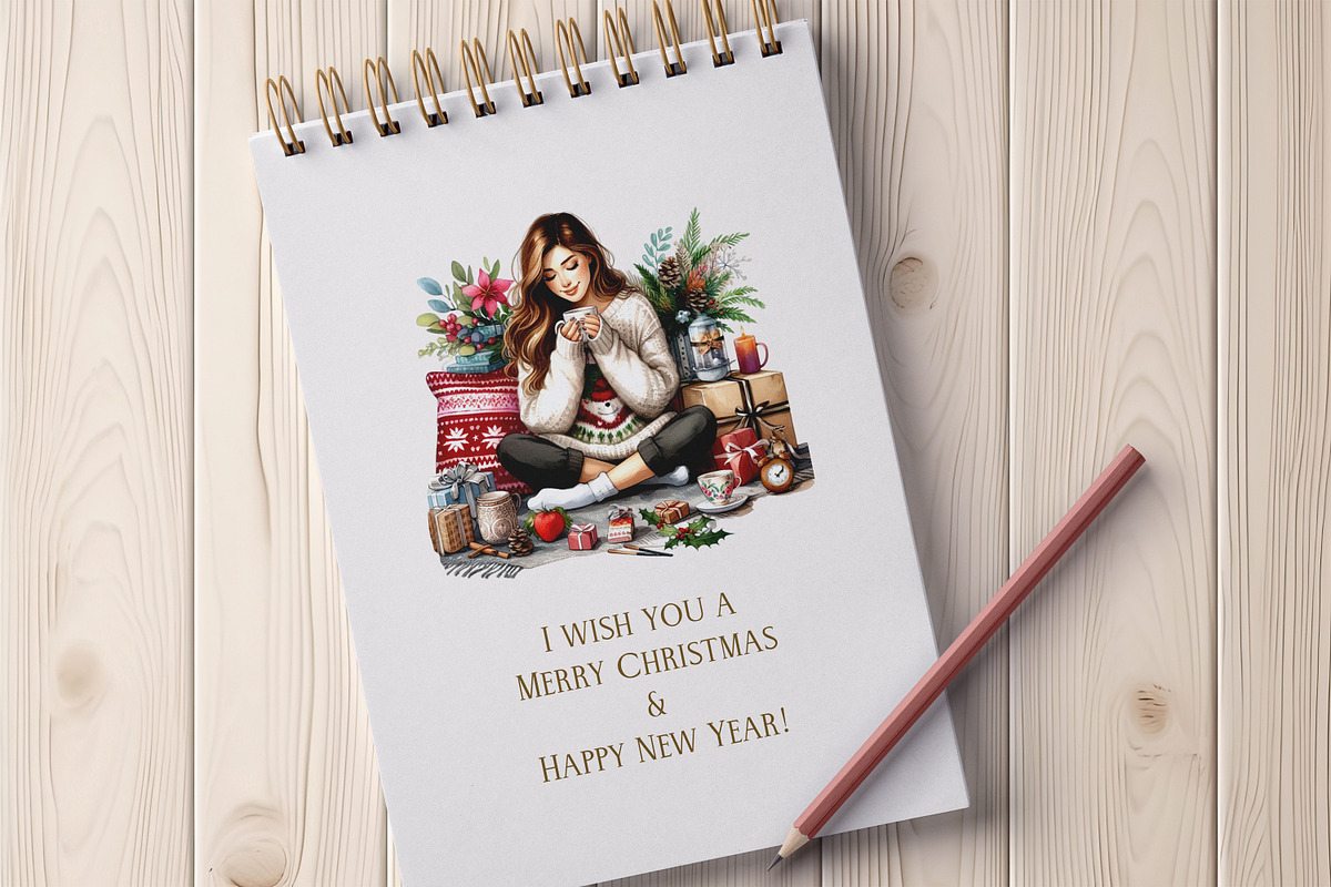 Christmas Girl, a Person Illustration by Vasmila (Photo 6 of 6)