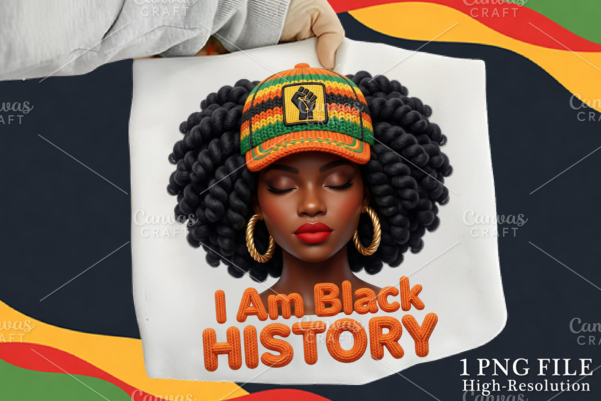 I am Black History PNG, an Illustration by Canvas Craft (Photo 1 of 6)